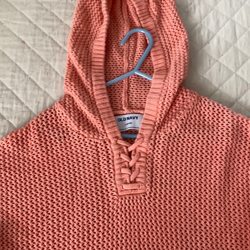 Girls sweater peach color